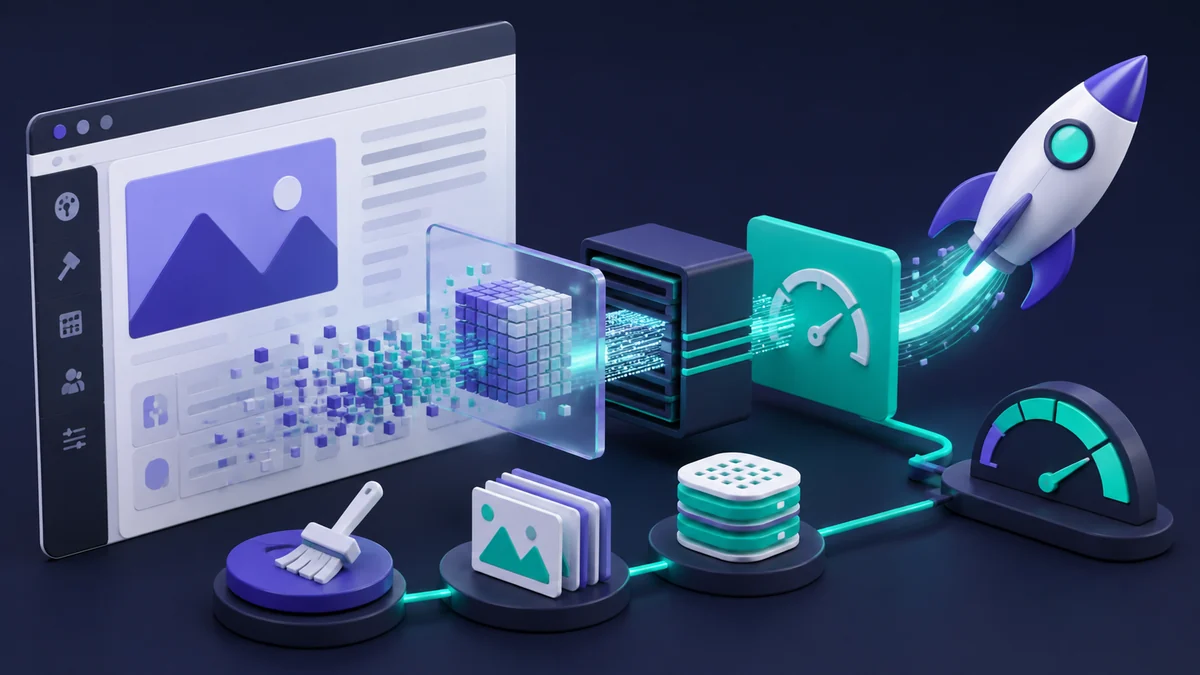 WordPress rapide — illustration