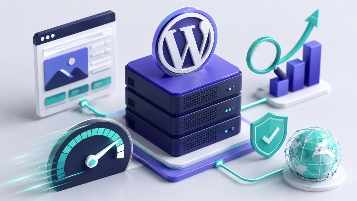hébergement WordPress — illustration