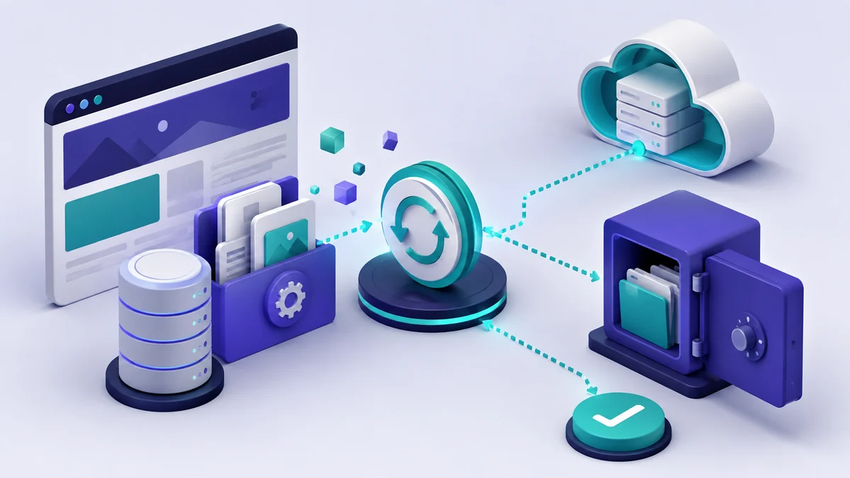 sauvegarde WordPress — illustration